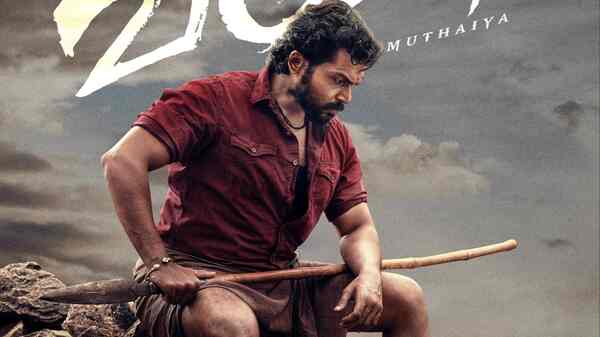 Viruman: Karthi looks action ready in first look poster of film directed by Muthaiya