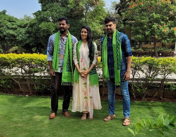 Vishal with Mirnalini and Arya