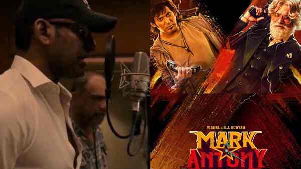 Mark Antony: Vishal dubs in three languages, drops sneak peek from dubbing studio