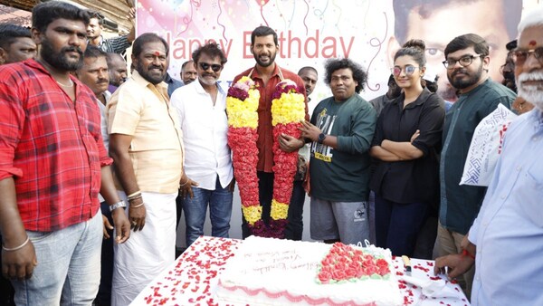 Vishal celebrates birthday on the set of Hari's next, pictures take the internet by storm