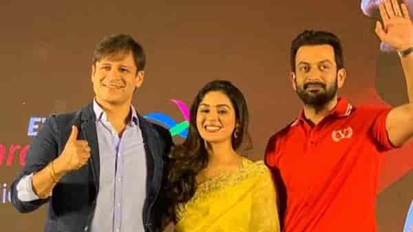 Vivek, Samyuktha and Prithviraj seen promoting Kaduva in Chennai/Twitter