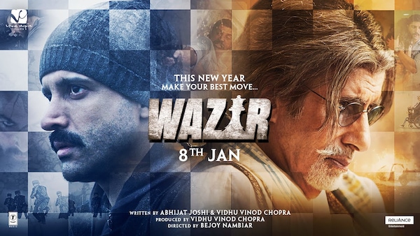 Farhan Akhtar and Amitabh Bachchan in Wazir
