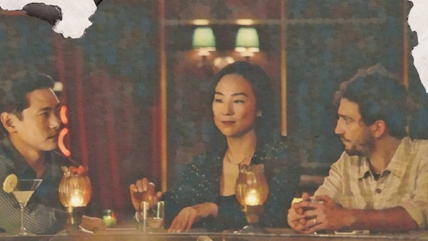 'We found ourselves at the bar where the three characters from Past Lives get a late-night drink.'