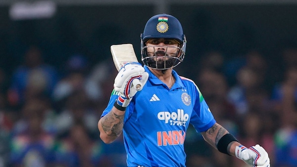 Kohli scored his 54th ODI ton in Indore.
