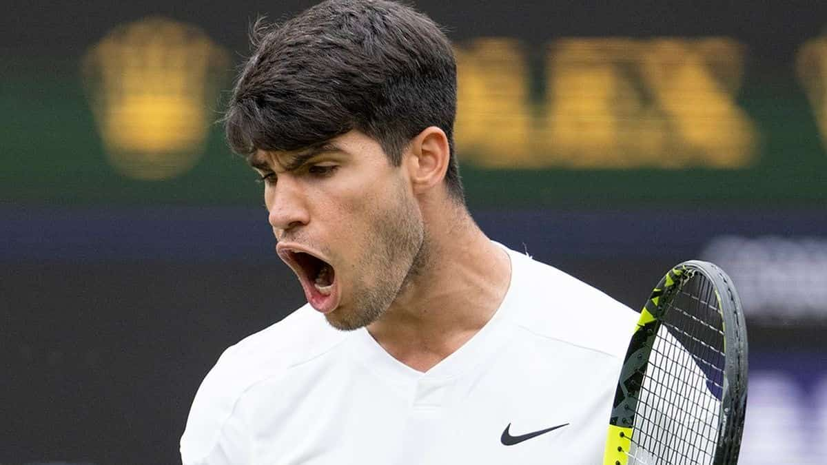 Wimbledon 2024 Carlos Alcaraz barely survives Frances Tiafoe scare