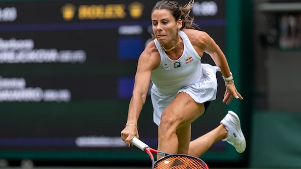Emma Navarro sent the defending champion, Barbora Krejcikova packing
