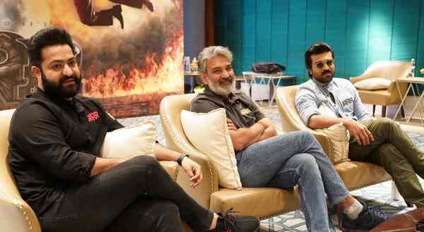 With Jr NTR and SS Rajamouli