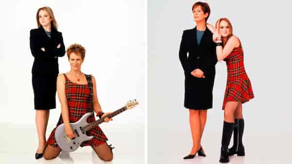 With Lindsay Lohan in Freaky Friday