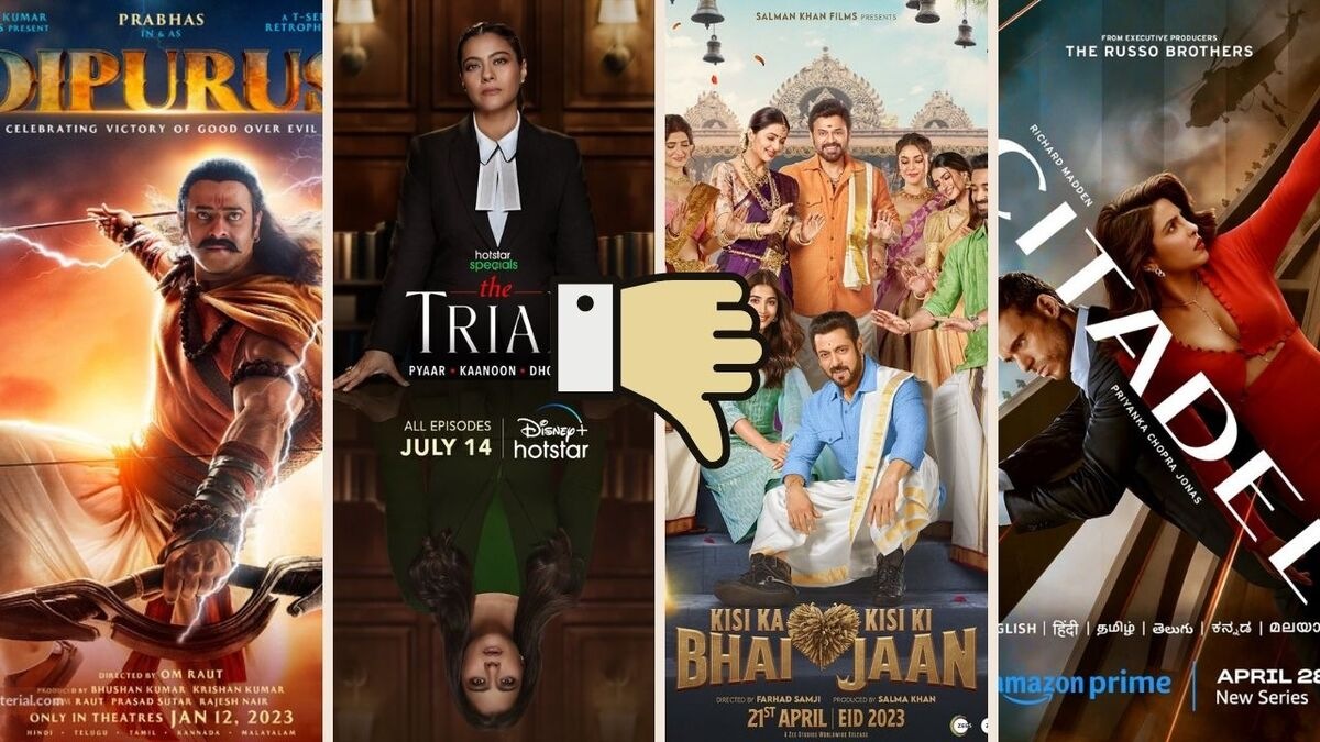 10 worst Hindi films and web series of 2023 - Kisi Ka Bhai Kisi Ki Jaan, The Trial, Citadel, Adipurush and more