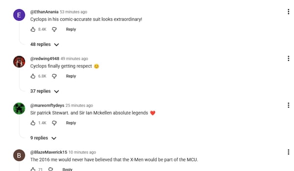 X-Men in Avengers: Doomsday teaser reactions