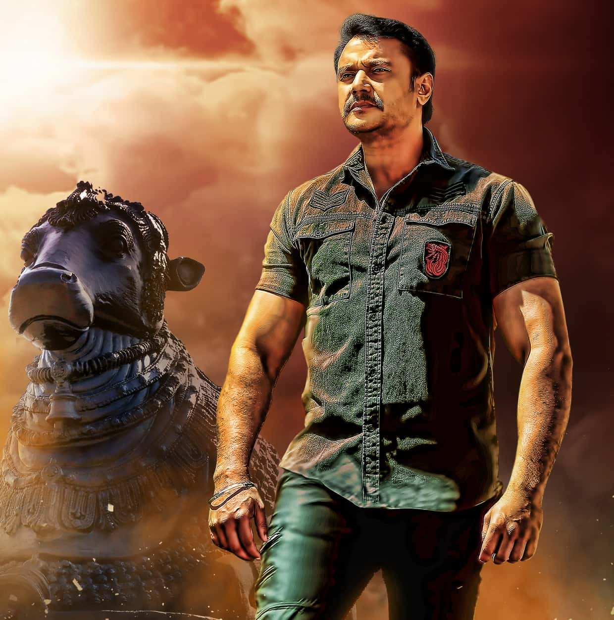 Darshan as Krishna in Yajamana