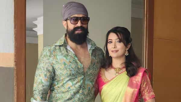 Yash and his wife, Radhika Pandit