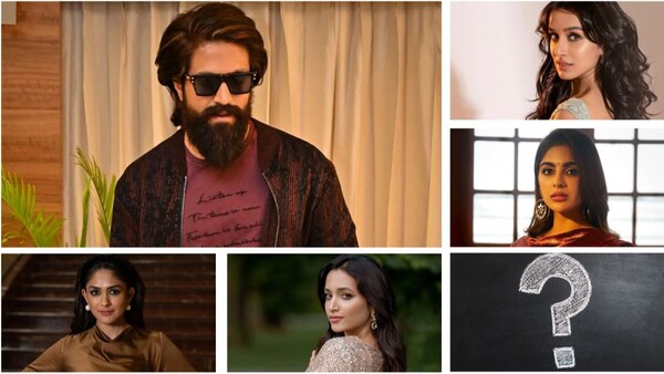 #Yash19: Mrunal Thakur, Samyuktha Menon, Srinidhi Shetty, Shraddha Kapoor – who will romance the Rocking Star?