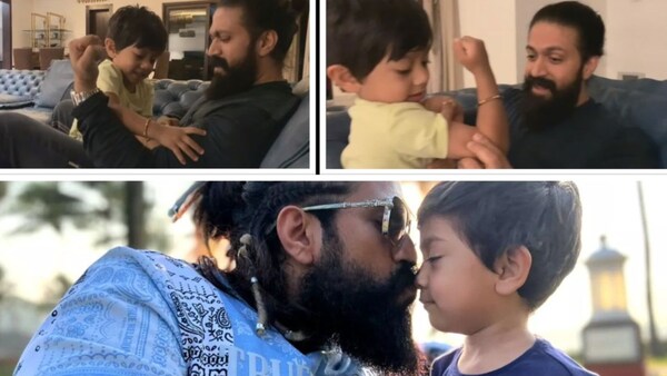 In the battle of the muscles, Yash loses to his son Yatharv