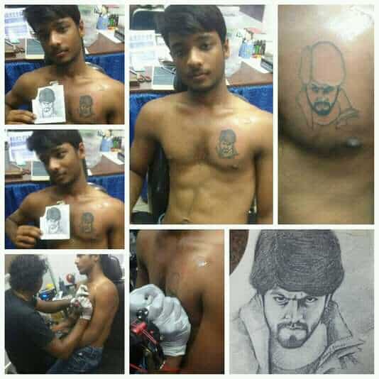 Yash Fans Tattoo On Thir Chest Exclusive Video KFI Updates  YouTube