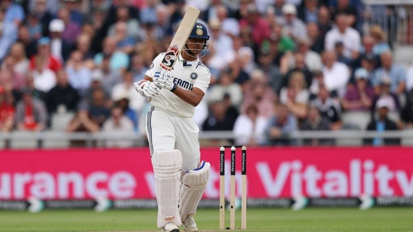 Yashasvi Jaiswal gets to his 12th Test fifty. Photo via BCCI