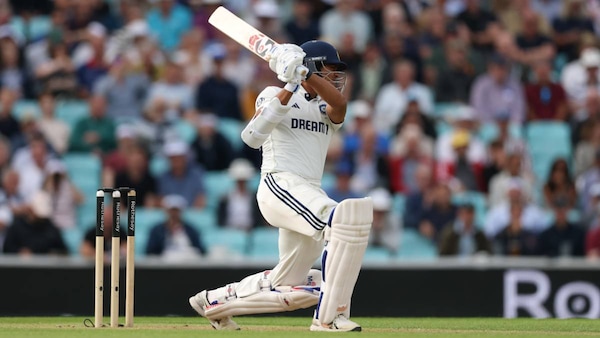 Yashasvi Jaiswal marks his 13th half century. Photo via BCCI