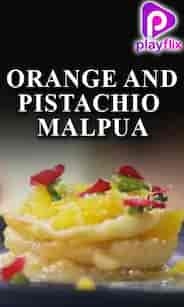 Orange And Pistachio Malpua