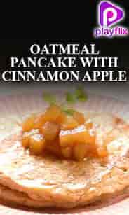 Oatmeal Pancake With Cinnamon Apple