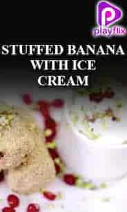 Stuffed Banana With Ice Cream