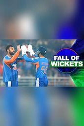 SA Fall of Wickets vs IND, 2nd T20I