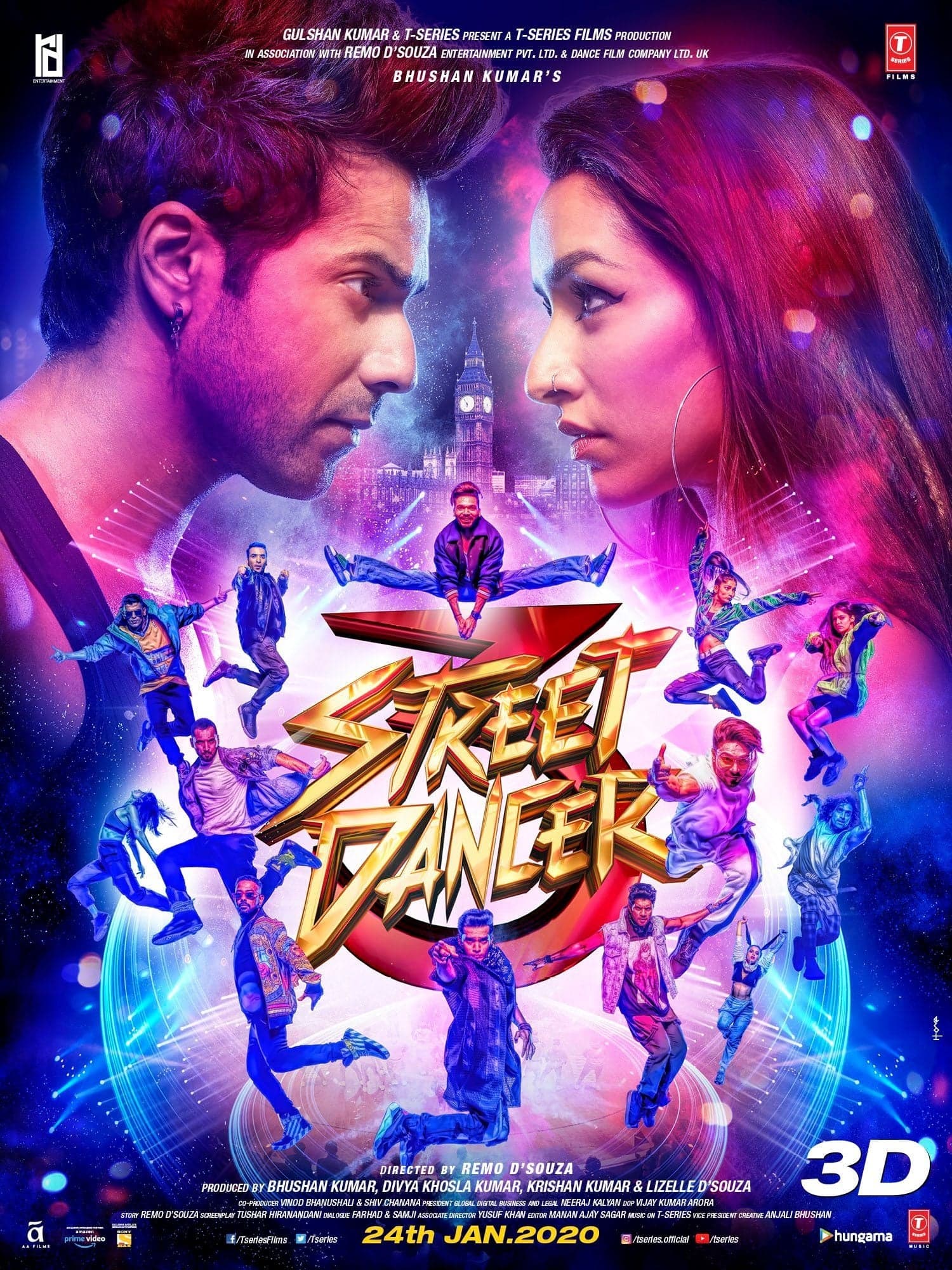 Street Dancer 3D 2020 on OTT Cast Trailer Videos Reviews