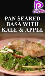 Pan Seared Basa with Kale and Apple