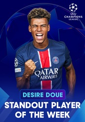 Desire Doue's Dazzling Double