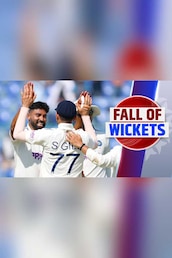 2nd Test, 2nd Inns: WI Fall of Wickets