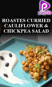 Roastes Curried Cauliflower and Chickpea Salad