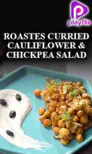 Roastes Curried Cauliflower and Chickpea Salad