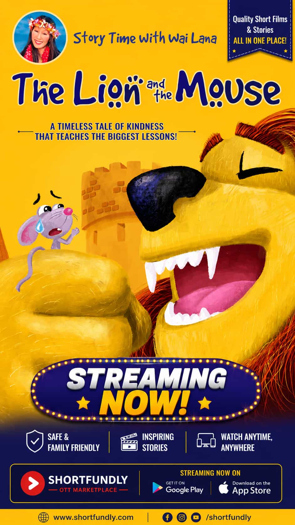 Story Time With Wai Lana - The Lion And The Mouse - English - Animation - Shortfilm