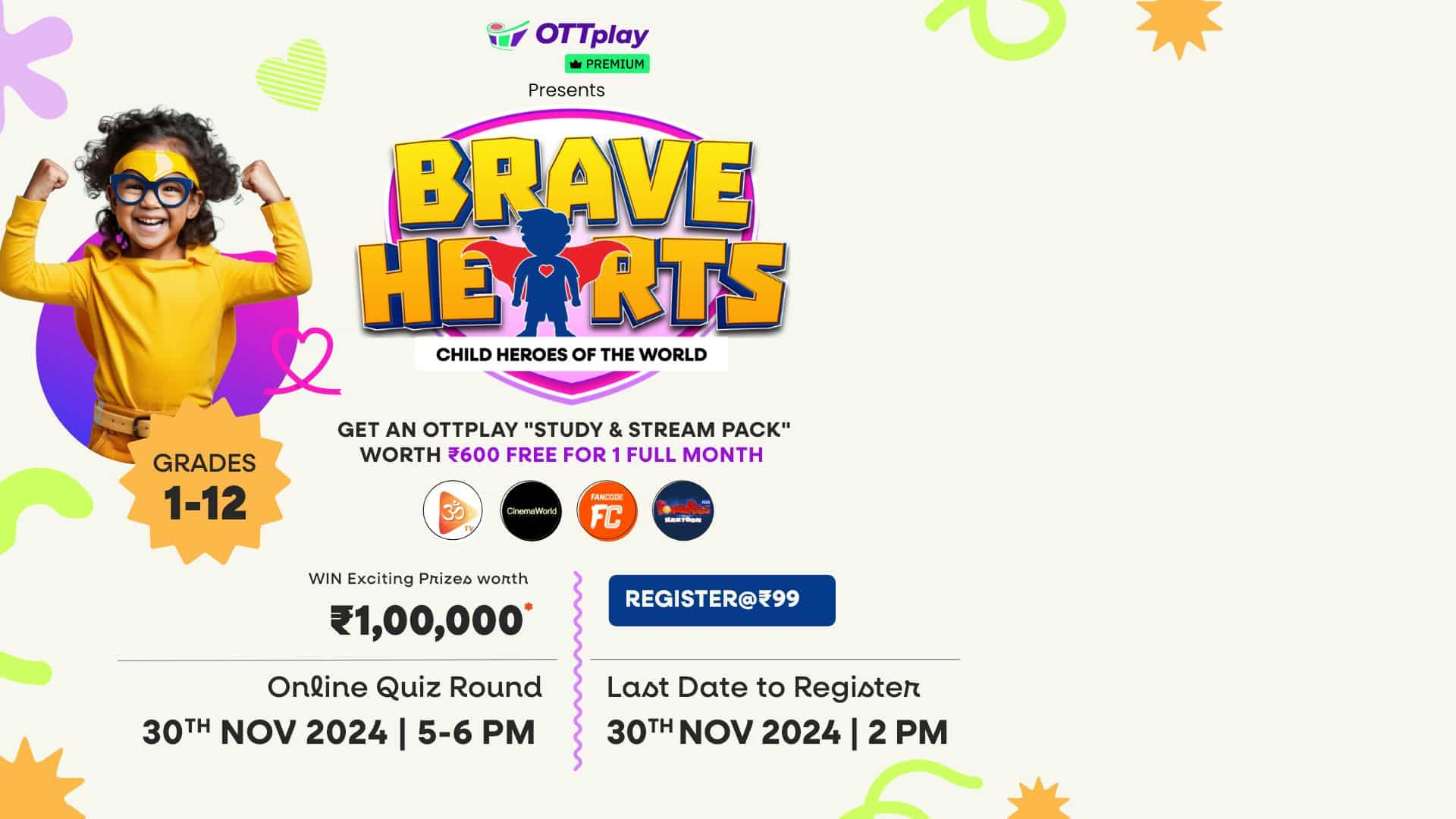 OTTplay Premium presents Child Heroes of the World Quiz 2024