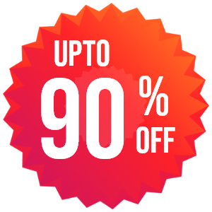upto 90% off