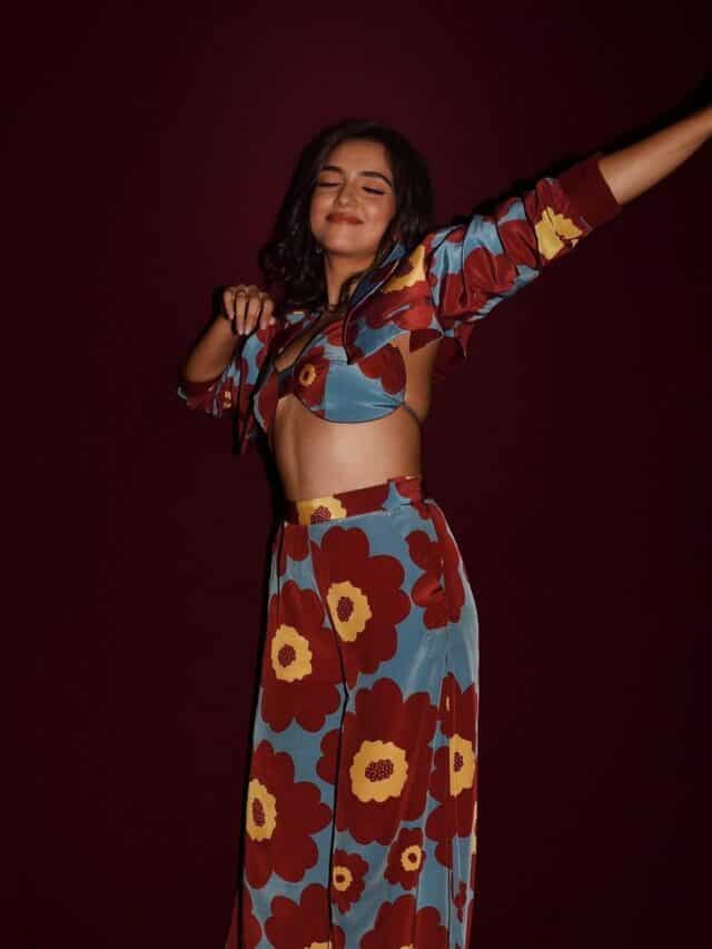 Ahsaas Channa makes a style statement in this floral print pantsuit