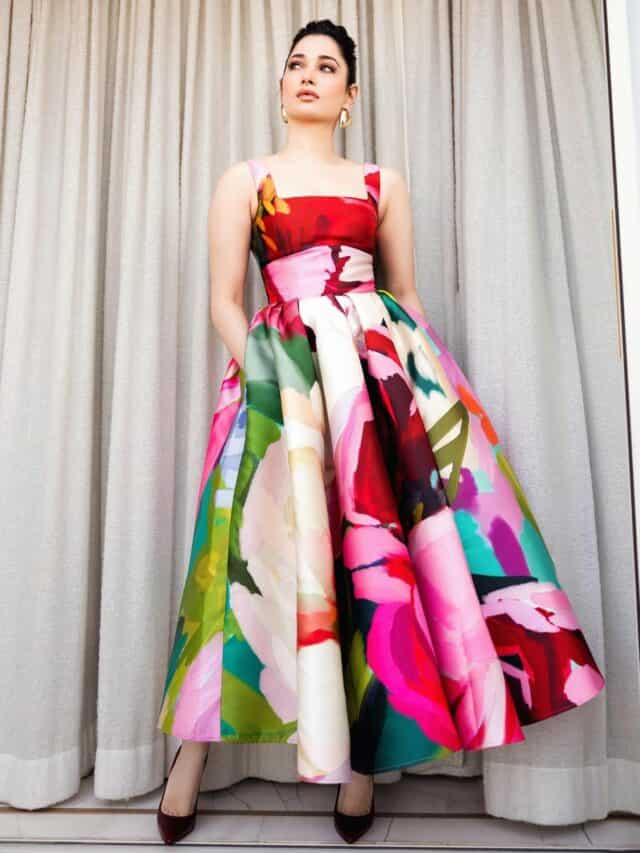 Epic Runway Moment Tamannaah Bhatias Mermaid Gown To Floral Lehenga Spectacle - grojyv3
