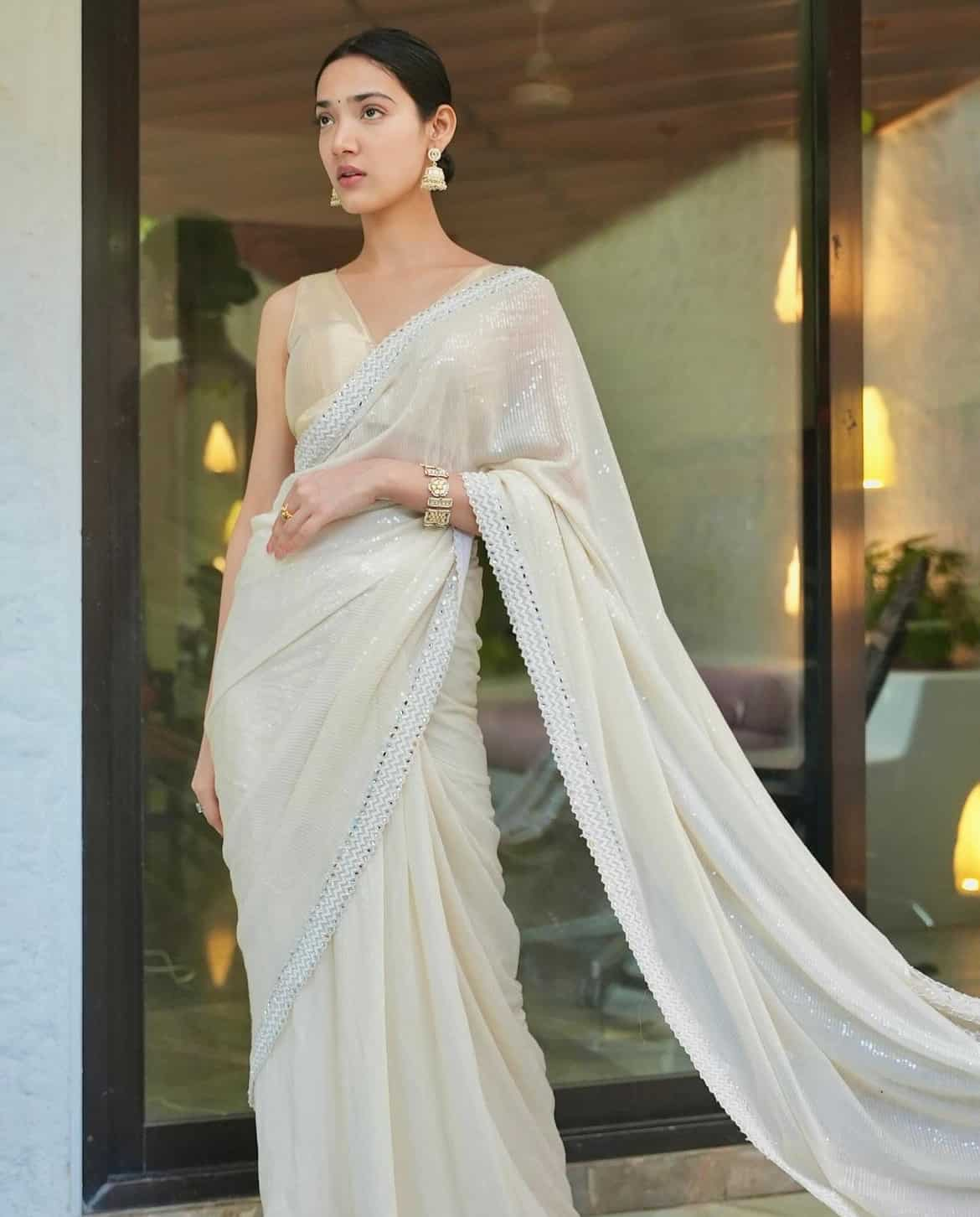 Wedding Saree White – Shramdaan