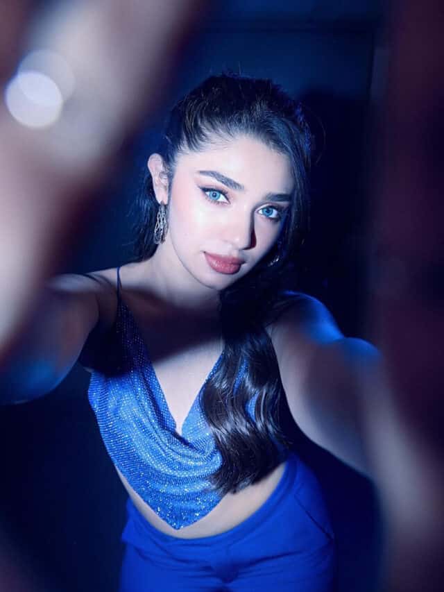 krithi shetty blue dress Krithi Shetty in Retro Edge