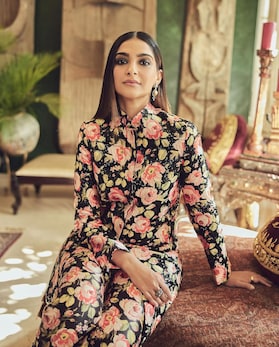 Sonam Kapoor makes a style statement in a floral suit