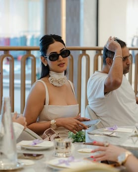 Sonal Chauhan radiates glamour in a skimpy white mini dress