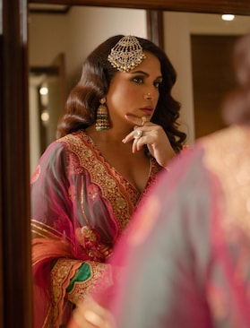 Richa Chadha makes a style statement in a kalidar set