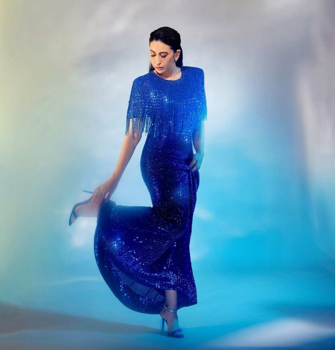 Karisma Kapoor makes a style statement in a beaded gown  OTTplay