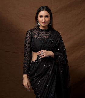 8 celeb-approved black sarees for your Diwali party