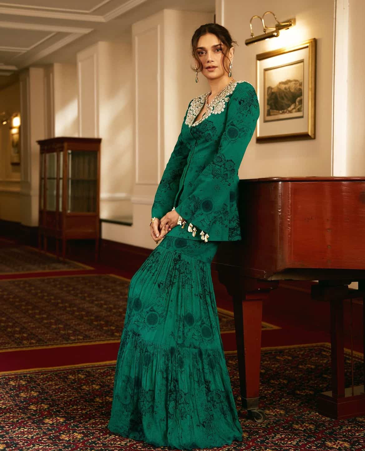 aditi rao hydari green dress Aditi Rao Hydari in Raw Mango